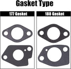 Predator Carburetor Air Filter Adapter Jet Kit for Predator 301cc 420cc 13hp 15hp GX340 GX390 389cc Mini Bike Parts Go Kart Golf Cart Mud Boats Lawnmower Pressure Washer(Black)