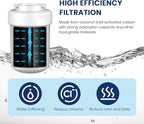 MARRIOTTO Smart Water Filters for Refrigerators NSF 42 Certified Cartridges Compatible with MWF, MWFA, MWFP, GWF, GWFA, 46-9991, HDX FMG-1, WFC1201, 4 Pack