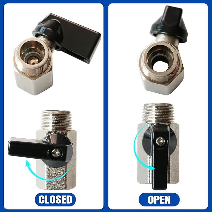 3/4'' Compressed Air Outlet Kit, Shop Air Line Kit Includes Air Compressor Manifold and 1/2'' NPT Straight Fitting, Air Compressor Accessories Kit for Compressed Air Piping System