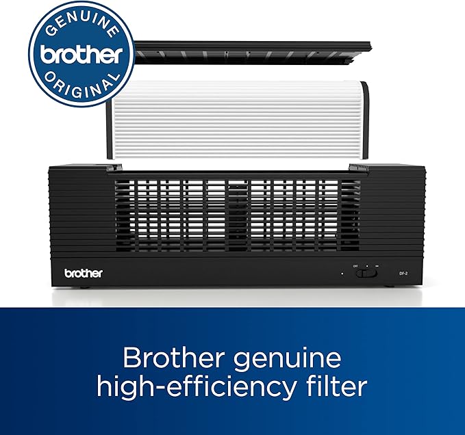 Brother AirSure DF-2 Dynamic Filtration Tabletop and Portable Air Purifier, Aids in Capturing Foreign Particles, Face, Close Contact Situations, Black