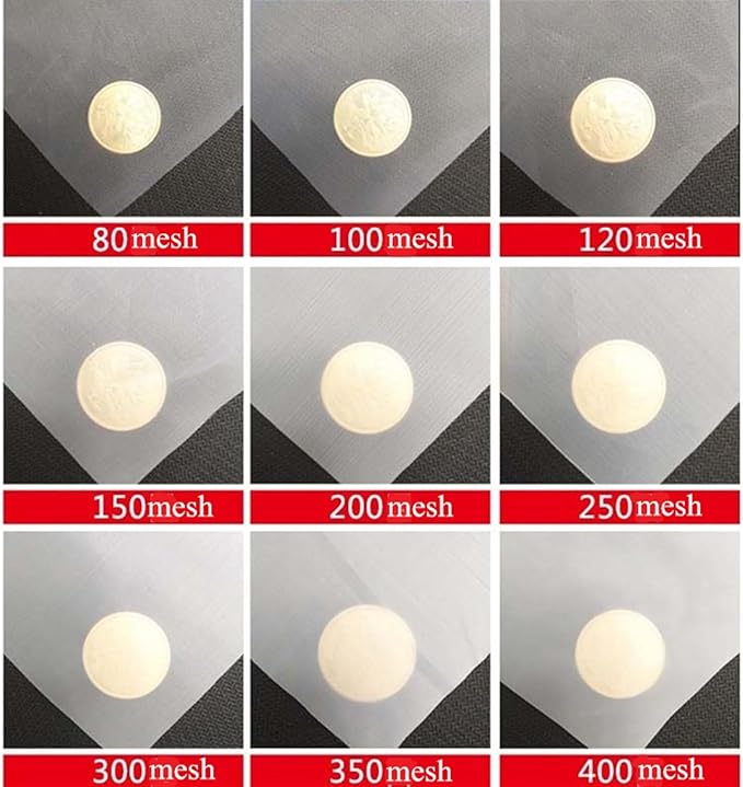 Fine Filter Mesh Nylon Fabric, Recycling Screens for The Industry 48 Micron Nylon Filter Mesh(300 Mesh,1x1 m)