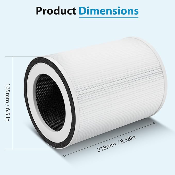 True HEPA Kilo Filter Replacement Compatible with Afloia Kilo, KILOPLUS, KILOPRO, MIRO, MIRO PRO and MORENTO MR-Kilo, Kalo, 2 Pack