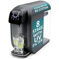 NU Aqua 8-Stage Countertop Reverse Osmosis Water Filter System | RO with UV | Sediment, Carbon, Mesh & RO Water Purifier Membrane Filters | Touch Display w/Water Quality Indicator & Multi Cup Sizes