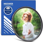 NEEWER 58mm Black Diffusion 1/4 Filter Dreamy Soft Cinematic Effect Filter Ultra Slim Water Repellent Scratch Resistant Optical Glass Multiple Nano Coatings for Video/Vlog/Portrait Photography