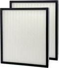 2 Pack F301H HEPA Filter Replacement Compatible with BluDri, Mounto Air Scrubber Filters, also fits Dri-Eaz and VEVOR Air Purifier, Part 500cfm HEPA500, F301H and AS-550, H13 Filter of 16 x 19 x 2