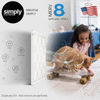 Simply 20x20x2 Air Filter, MERV 8, 6 Pack, Furnace Air Filter for HVAC (Actual Size:19.5"x19.5"x1.75") DUST, Pet, & Allergy Control