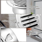 Zonon 12 Pcs Stainless Steel Soffit Vents 4 Inch Round Dryer Vent Cover with Mesh Screen for Home Outdoor Bathroom Wall Ceiling Outside Exterior Exhaust (Silver)