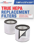 True HEPA + Carbon + Pre-Filter Replacement for AFHZ2000-01 | Fits TruSens Z-2000 Medium Air Purifier -360� 3-Stage - (2-Pack) by LifeSupplyUSA