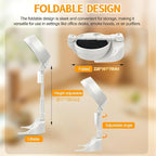 Foldable Air Purifier with 3 Replaceable Filters, 2 in 1 Desktop Electric Smoke Away Purifier Fan with 3 Speeds for Indoor BBQ Hot Pot