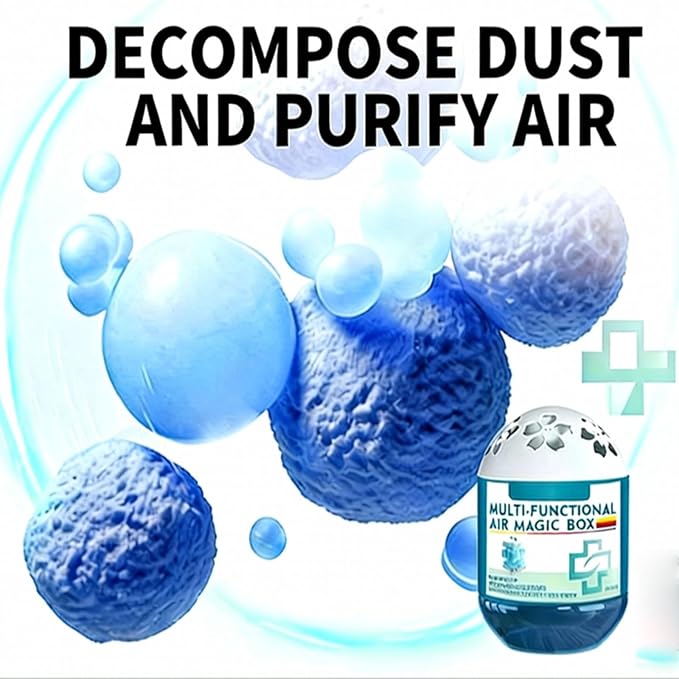 Indoor Air Purification Dust Removal Magic Box,Multi Functional Air Magic Box Dust Cleaner,Automatic Dust-Sucking,Plant-Based,No Electricity & Noise,Ues For Any Room,Day And Night