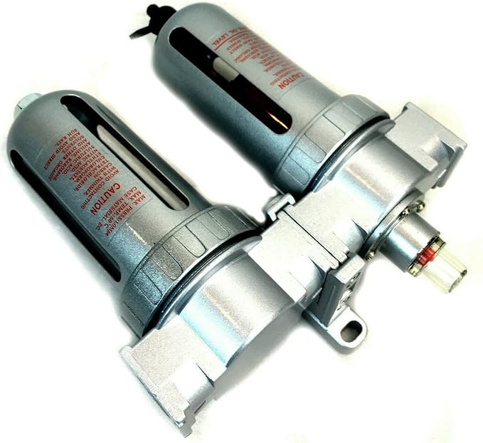 PA208504AV Paint Booth Filter Desiccant Dryer - For Pneumatic Tools & Compressed Air Systems - Air Cleaner Dryer Combo Replace FLM864N - 1/2'' Female Pipe In Out Removes Oil And Dries Compressed Air
