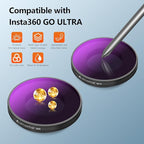 AMAZEAR CPL Filter for Insta360 GO Ultra Accessories, Insta 360 GO Ultra Circular Polarizing Lens to Reduce Glare & Enhance Colors, Screw-in Design, HD Optical Glass Pro Filter