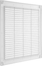 Vent Systems 12'' x 12'' Inch White Soffit Vent Cover - Pack of 100 - Flat Square Air Vent Louver - Grille Cover - Built-in Insect Screen - HVAC Vents for Bathroom, Home Office, Kitchen 12x12 Inch