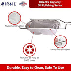 MirOil RB22FS Oil Polishing Filter Bag, Maintain Quality & Taste of Fried Foods, Reduce Contaminants, Extends Life of Hot & Cold Cooking Oil for Diner, Restaurant & Food Service(Bag Only) - Part 12748