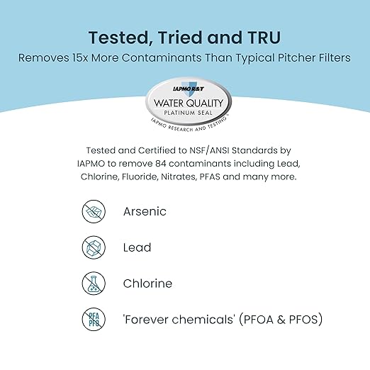 AquaTru Classic Countertop Water Purifier | Certified 4-Stage Reverse Osmosis System Removes 84 Contaminants Including Forever Chemicals, Lead, Fluoride & Microplastics | No Plumbing Required