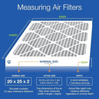 Nordic Pure 20x25x2 (Actual Size: 19 1/2 x 24 1/2 x 1 3/4) Furnace Air Filters MERV 8 Pleated Plus Carbon 12 Pack