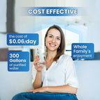 GOLDEN ICEPURE RWF0600A Refrigerator Water Filter Replacement for GE SmartWater MWFA, GWF, GWFA, FMG-1, WFC1201, GSE25GSHECSS, PC75009, 197D6321P006, Kenmore 9991, PC83879, 4PACK