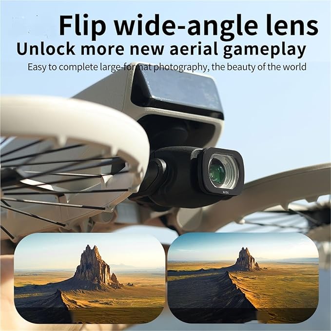 Compatible for DJI Flip - Lens Wide-Angle Filter Set (CPL, Night, ND32/64/128, 1/4 Black Mist, Waterproof)(A)