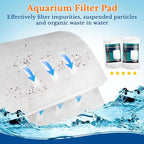 MAQIHAN Aquarium Filter Pad - Aquarium Filter Media,39.4 x 11.8in Media Roll for Fish Tank, Ponds,Garden, Saltwater,Fershwater,Plant, Trutle (1)