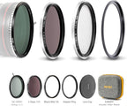 NiSi - 82mm Swift System VND Mist Kit, 1-5 Stop True Color Variable Neutral Density Filter, Swift Adapter Ring, Two Friction-Mounted Filters (ND16 4-Stop, Black Mist 1/4), Photography and Videography