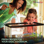 LiquaGen 4 Stage Reverse Osmosis and Deionization (RO/DI) Portable Space Saver Water Purification System | Water Filtration System for Aquarium Filter Processes + Manual Flush Valve (50 GPD)