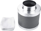 Stainless Steel Carbon Filter, 4 Inch Smelliness Control Scrubber, Odor Scrubber For House Workshop Grow Tent Rooms Inline Duct Fan Indoor Plant Hydroponics Grow Rooms