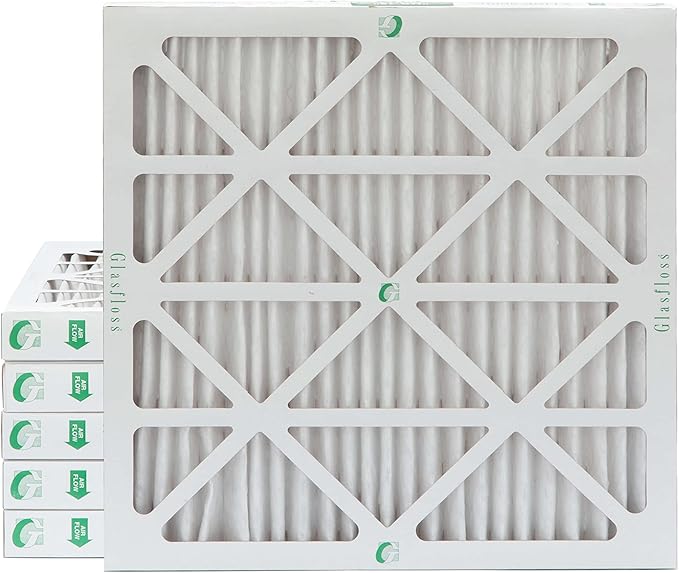 Glasfloss 18x18x2 MERV 10 (FPR 5-6) 2" Inch Pleated Air Filters Box of 6. Actual Size: 17-1/2 x 17-1/2 x 1-3/4
