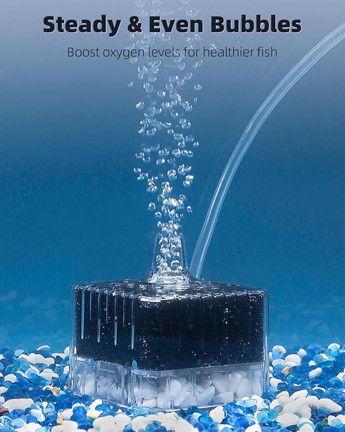 Pawfly Aquarium Sponge Filter for Fish Tanks up to 5-20 Gallons, Small Fish Tank Filter, Sponge Filter with Foam and Air Stone (Air Pump Not Included)