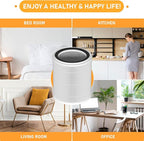 OSAP5FIL True HEPA Filters Replacement Compatible with OdorStop OSAP4 OSAP5 OSAP5FIL Air Cleaner Purifiers, Multi-Stage Filtration with Activated carbon Air Clean Dust VOCs Odor, 2 Pack