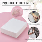 600 Sheets Nail Dust Collector Filter Paper Disposable Nail Dust Suction Collector Filters Paper Sheets Portable for Salon Spa Tech Supplies Accessories