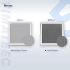 Dust Filter PC 120mm for Computer Cooler/PSU/Routers Nylon 80 Mesh, Magnetic Frame PC Fan Dust Mesh PC Cooler Filter Dustproof Computer Fan Grills (Nylon, 120 * 120mm, 5pcs, White)