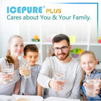 ICEPURE PLUS NSF53&42 Premium RWF0600AH Replacement for GE MFW, MWFP, 197D6321P006, WFC1201, MWFA, PC75009, HDX FMG-1, GSE25GSHECSS, 46-9996, GSH25JSDDSS, PSHS6PGZBESS Refrigerator Water Filter 4PACK