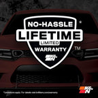 K&N High-Flow Original Lifetime Engine Air Filter: Increase Power: Premium, Washable: Compatible with Chrysler/Dodge: 300, Challenger, Charger, 33-2460