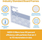 Filter King 19x21x1 Air Filter | 6-PACK | MERV 13 HVAC Pleated A/C Furnace Filters | MADE IN USA | Actual Size: 19 x 21 x .75"