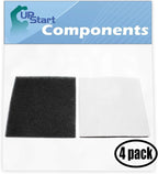 Upstart Battery 4-Pack Replacement for Panasonic MC-CG902-00 Vacuum Foam Filter - Compatible with Panasonic AC37KAKTZ000 Foam Filter
