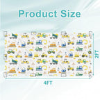 6 Pcs Fluorescent Light Covers for Ceiling Lights Construction Vehicles Excavators Dump Trucks Cranes Safety Signs Decorative Magnets Light Filters for Office Home Classroom Must Haves 4’ x 2’