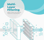 16x25x4 Air Filter Replacement MERV 11, FC100A1029 Pleated HVAC AC Furnace Filters with Wholesalehome Cleaning Cloth, 4-Pack (Actual Size: 15.94 x 24.86 x 4.38 Inches)