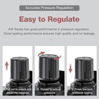 SNS Compressed Air Filter Regulator Piggyback Combo 1/4”NPT- Semi-auto Drain, Bracket, Gauge Poly Bowl AW2000-N02A