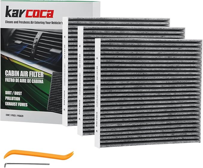 CF11182 Cabin Air Filter With Activated Carbon Compatible with Honda Civic 2016-2022,CR-V 2017-2022,CR-Z 2011-2016,FIT 2009-2020,HR-V 2016-2022,Insight 2010-2022,Odyssey2018-2022(3 Pack)