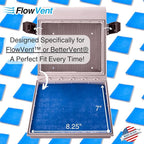 Indoor Dryer Vent Filters | Dual Filter Lint Trap for Electric Dryers | No-Water Required, Low Maintenance | Captures Lint & Dust for Cleaner Indoor Air | Made in the USA