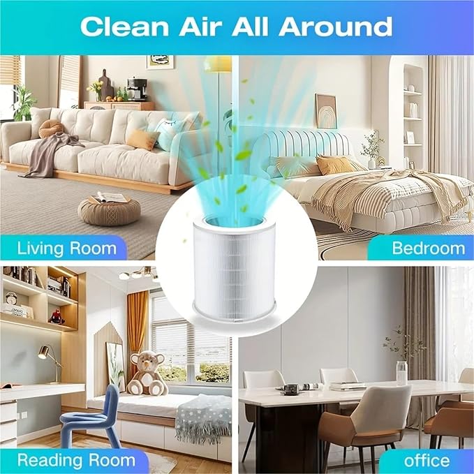 1/2 Pack Replacement Filter，Compatible For Dr.J，Professional AP401 AP402，Compatible For GCZ，AP402 Air Purifier Filter(2pcs)