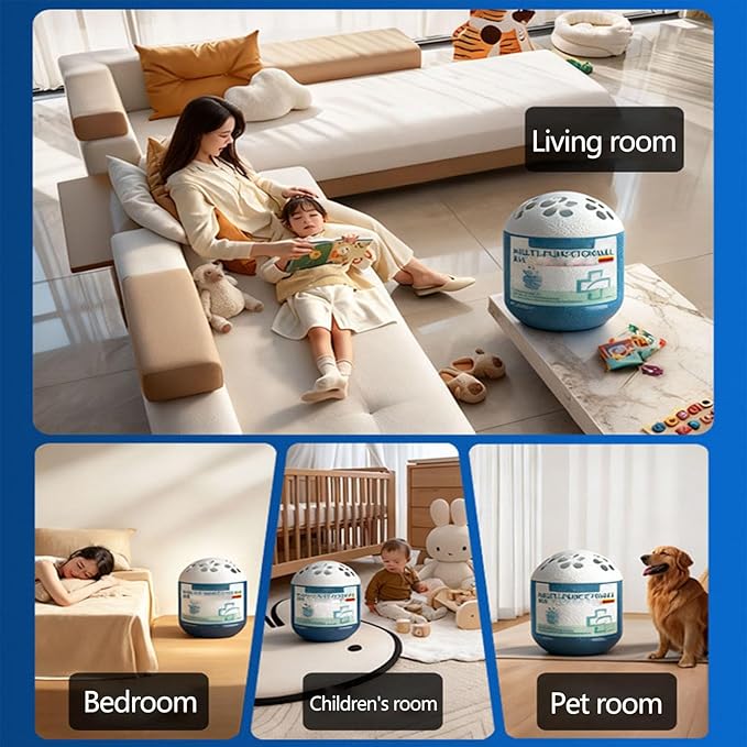 Air Magic Box - Indoor Air Purification Dust Removal Magic Box, Multi Functional Vacuum Automatic Dust-Collecting Box, Plant-Based, No Electricity & Noise Long-Lasting Fresh for Any Room (4 pcs)