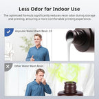 ANYCUBIC Water Washable 3D Printer Resin 2.0, 405nm High Precision 3D Resin, Low Shrinkage Photopolymer Resin for 4K/8K/12K Capable LCD DLP Resin 3D Printer Printing (Clear Blue, 1000g)