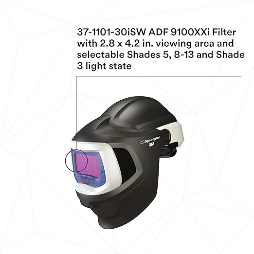 3M Adflo Powered Air Purifying Respirator HE System w 3M Speedglas Welding Helmet 9100 MP, 37-1101-30iSW