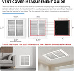 8x8 Vent Cover(Duct Opening Size),Air Return Vent Cover,Flat Vent Cover,Rejillas De Aire Acondicionado para Casa,Return Air Grilles,Outer Dimensions:9.75"Wx9.75"H(8"W x 8"H, Duct Opening)