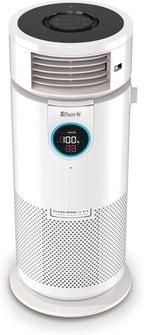 Shark 3-in-1 Clean Sense Air Purifier, Heater & Fan, HEPA Filter, 500 Sq Ft, Oscillating, Captures 99.98% of Particles for Clean Air, Dust, Smoke & Allergens, White, HC450