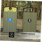NUOBESTY 8pcs Recycle Sticker for Trash Can Waste Sorting Decals PVC Material for Kitchen Garbage Can