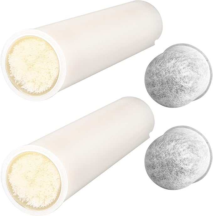 Membrane Solutions S2 Water Filter Straw Replacement Filter Elements, 0.1 Micron 4-Stage Water Purifier Survival Gear, Removable Portable Water Purification Straw (2 Pack)