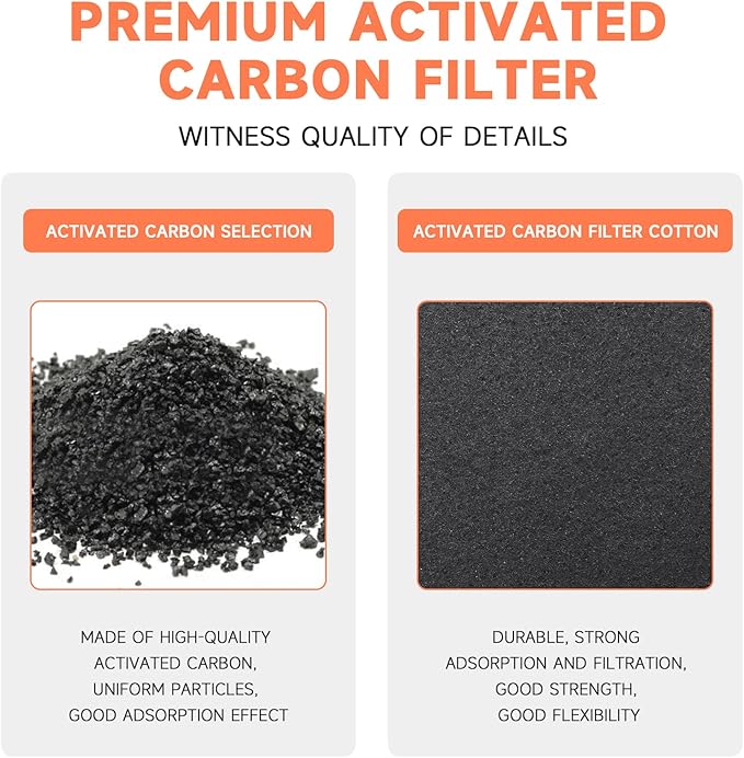 4x12 Inch Air Vent Filters Thickened 48-Pack Activated Charcoal, Carbon Filter Premium Floor Pre-Filter Work in Indoor Home Purifier, Air Conditioner 4" x 12" (Black) ULTRA GREEN