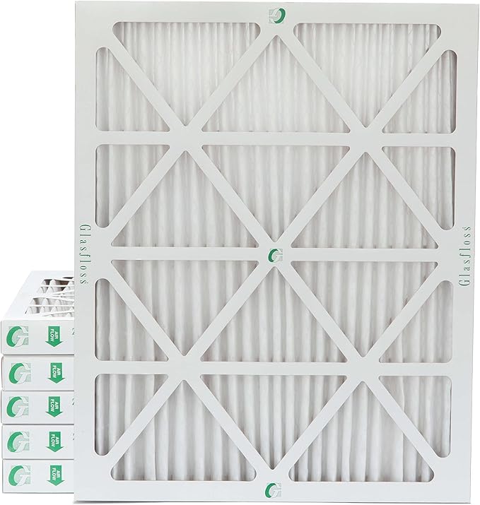 15x20x2 MERV 10 (FPR 5-6) 2" Inch Pleated Air Filters By Glasfloss. Box of 6. Actual Size: 14-1/2 x 19-1/2 x 1-3/4